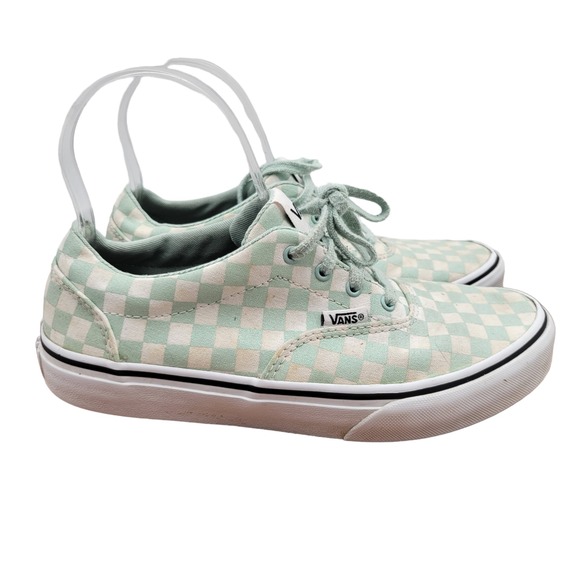 Vans Sneakers Womens Size 5 Green Checkerboard Shoes Skate SK8 Glitter - Picture 1 of 11